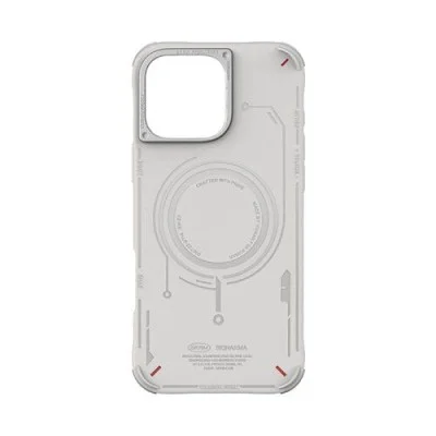 Cover Iphone 16 Pro Max Mecha Magsafe Case Skinarma - Light Grey